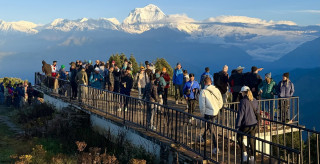असोजमा मात्रै अन्नपूर्ण क्षेत्रमा पुगे ३३ हजार पर्यटक