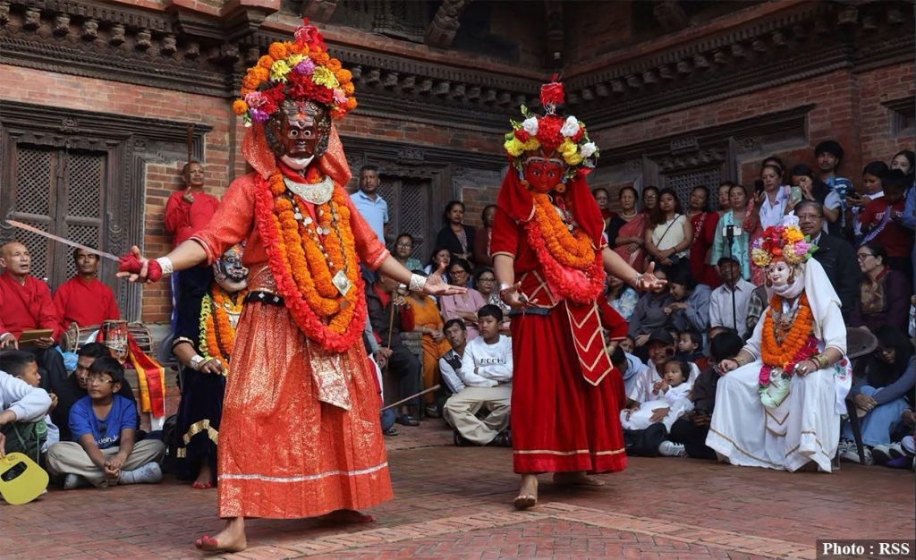पाटनको मल्लकालीन अष्टमातृका नाच सम्पन्न